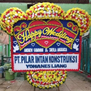 Bunga Papan Happy Wedding 010